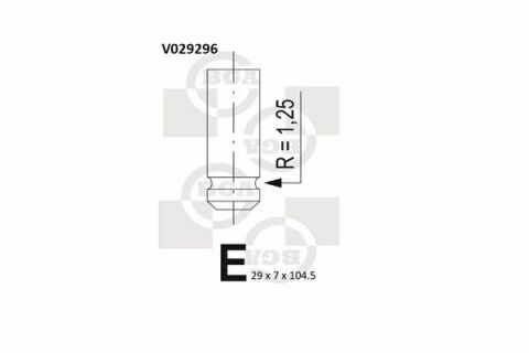 Клапан випуск. Combo 1.2/1.4 i 94-/Astra F/Vectra A 1.4 i 88-