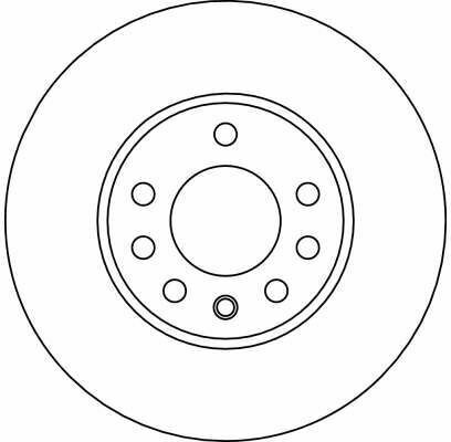 Гальмівний диск перед. Opel Astra G, H/Zafira 98-(вен.) (280x25)