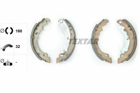 TEXTAR FIAT Щеки тормозные Panda,500,Ford Ka 03-