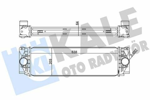 KALE DB Интеркулер Sprinter 2.2CDI 06-,VW Crafter 2.5TDI 06-