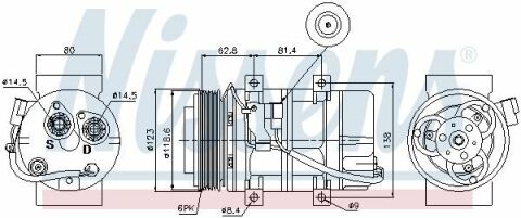 Компрессор VOLVO S60(00-)2.0 T(+)[OE 8602621]