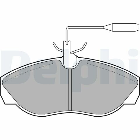 Тормозные колодки передние (с Датчик) Citroen JumperDucatoPeugeot Boxer 94- FIAT