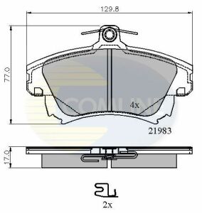 CBP3813 Comline - Гальмівні колодки до дисків