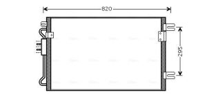 радіатор кондиціонера (конденсатор) grand voyager iv 2.8crd 04-