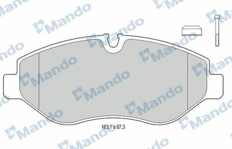MBF015671 MANDO Гальмівні колодки до дисків MBF015671 MANDO Гальмівні колодки до дисків