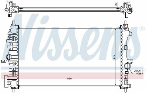 Радіатор охолодження Insignia 2.0 CDTI OPEL