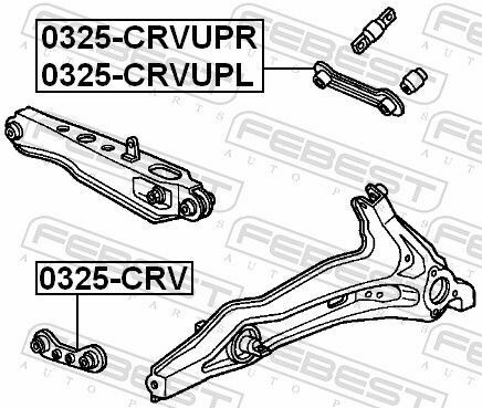 Рычаг подвески (задн./поперечная) Honda CR-V/Civic 95-02