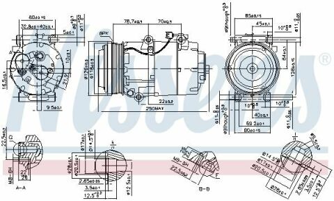 Компрессор FORD FOCUS II (CAP, CB4) (04-) 2.0 TDCi