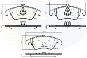 CBP06037 Comline - Тормозные колодки для дисков