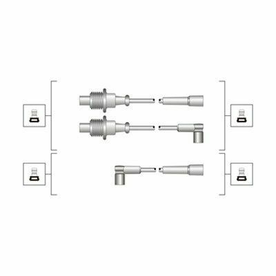 Проводи запалювання Citroen BX/Peugeot 205/309/405 1.6 87-98 (к-кт) (високовольтні) (MSQ0118)