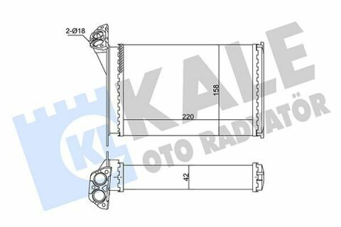 KALE BMW Радиатор отопления 3 E30 83-