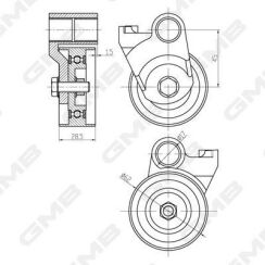 Ролик нат.land cruiser 80,100 4.2d/td 90- toyota