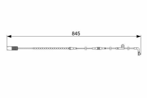 Датчик износа тормозных колодок (задних) BMW 7 (E65/E66/E67) 3.0-6.0i 01-09 (L=845mm)