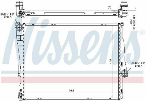 Радиатор ROADSTER(Z4)3.3 i(+)[OE 1711.9.071.518]