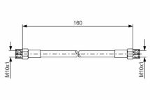 Шланг тормозной задний T4 91-VW