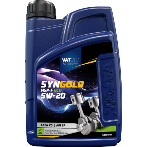 Моторное масло Vatoil SynGold MSP-F ECO 5W20 1л. (ACEA A1 B1, API SN, Ford WSS-M2C948-B)