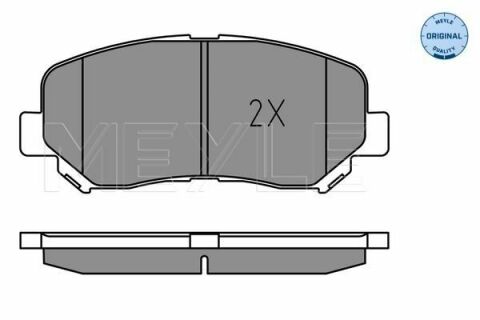 Колодки гальмівні (передні) Mazda CX-5 11- (Akebono)