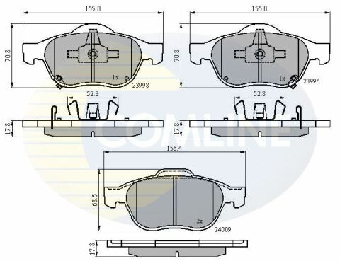 CBP31249 Comline - Тормозные колодки для дисков