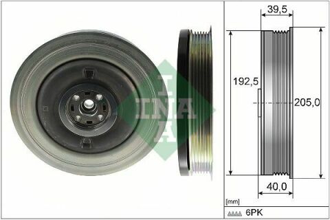 Шків колінвалу Volvo S60/S90/V60/V90/XC60/XC90 13-