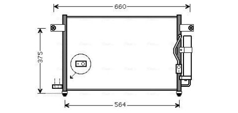 Радіатор кондиціонера (конденсатор) aveo 02- Chevrolet