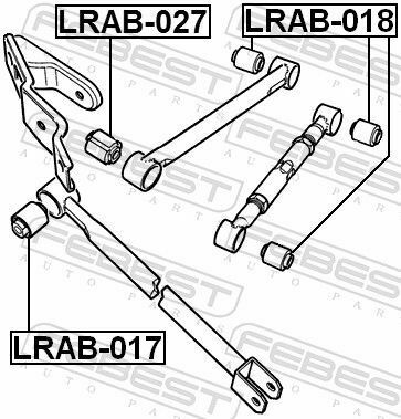 Сайлентблок заднього важеля Freelander 96-06