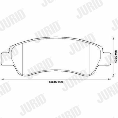 JURID FIAT Гальмівні колодки задн. Ducato, Citroen Jumper 06- JURID FIAT Гальмівні колодки задн. Ducato, Citroen Jumper 06-