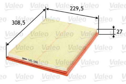 Фильтр воздушный Opel Astra F 1.4-2.0/1.7 TD 91-98