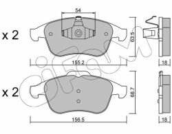 Тормозные колодки передние Laguna III 07- RENAULT Тормозные колодки передние Laguna III 07- RENAULT