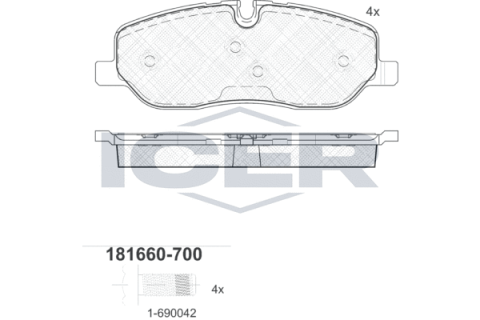 Тормозные колодки (передние) Land Rover Discovery III/IV 04-18/Range Rover III 02-12/Sport I 05-13