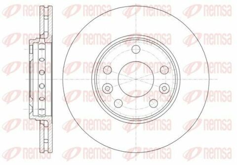 Диск тормозной передний (280*24) renault duster 10-, laguna 1.5dci 07-, megane 08-.