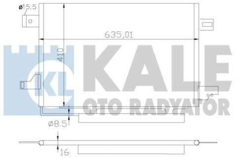 KALE DB Радиатор кондиционера W169 04-