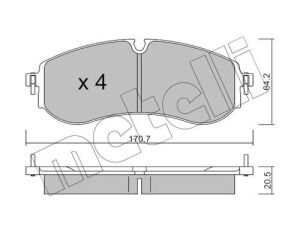 Колодки гальмівні (задні) VW Crafter 16-/MAN TGE 16-