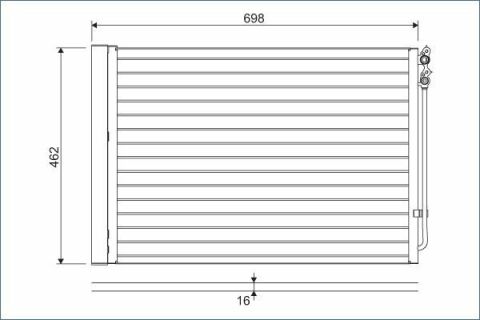 Радиатор кондиционера BMW 5 (F10/F11)/6 (F12/F13) 08-18 B47/N20/N47/N53/N54/N55/N57/N63