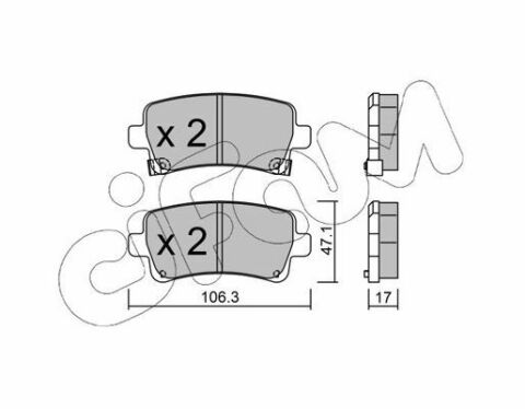 Тормозные колодки зад. Opel Insignia 08- (TRW)