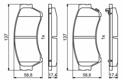 Колодки гальмівні (передні) Mazda 6 07-13 Колодки гальмівні (передні) Mazda 6 07-13