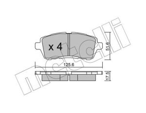 Колодки гальмівні (передні) Ford Fiesta 08-