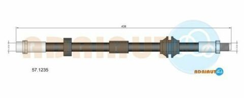 Шланг тормозной передний C70/S40/V50 04- (16 диск) VOLVO