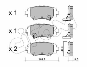 Тормозные колодки зад. Mazda 3 16-