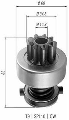 Бендикс стартера MB Vario 4.3 (AMB0358)
