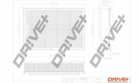 DP1110.10.0061 Drive+ Фільтр повітря