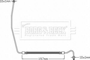 Гальмiвний шланг REAR RH