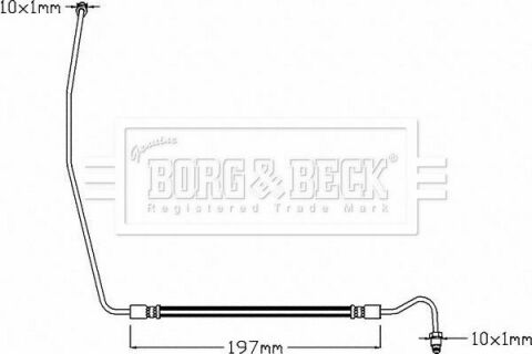 Гальмiвний шланг REAR RH Гальмiвний шланг REAR RH