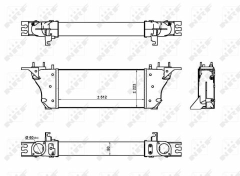 Радиатор интеркулера Nissan Pathfinder/NP300 Navara 3.0dCi 10-