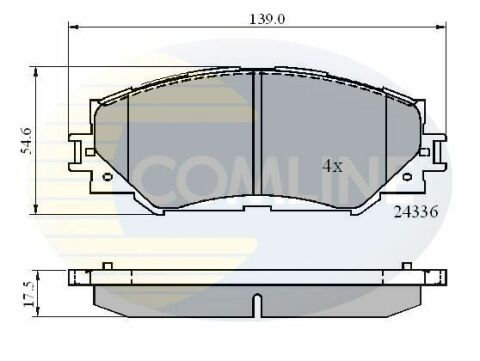 CBP01515 Comline - Гальмівні колодки до дисків