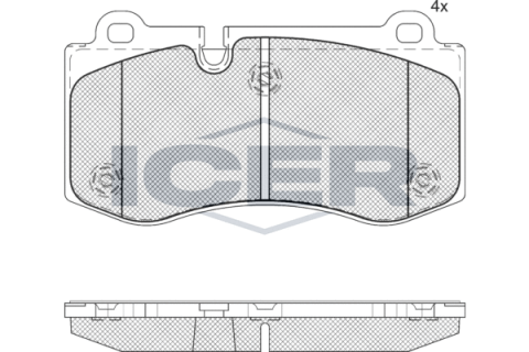 Колодки тормозные (передние) MB E-class (W211) 05-09/S-class (W221) 05-13/SL-class (R230) 06-12