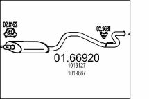 Задняя часть выхлопной системы