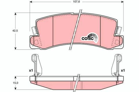 Гальмівні колодки зад. Camry/Corolla/RX 86-06