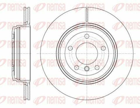 Диск гальмівній задні (вентил.) bmw 5-serie e60/61 (320*20)