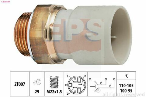 EPS OPEL Температурный датчик включения вентилятора радиатора Astra F,Corsa A/B 1.5D/TD/1.7D/2.0 87-