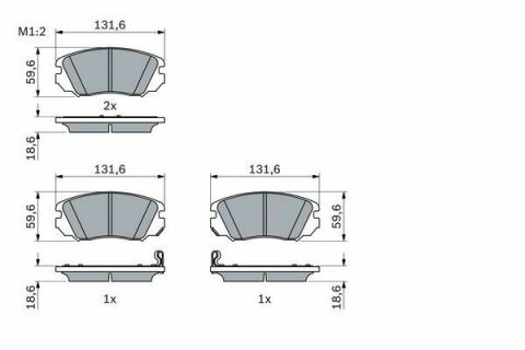 Колодки тормозные (передние) Opel Insignia A 08-17/Chevrolet Malibu 12-